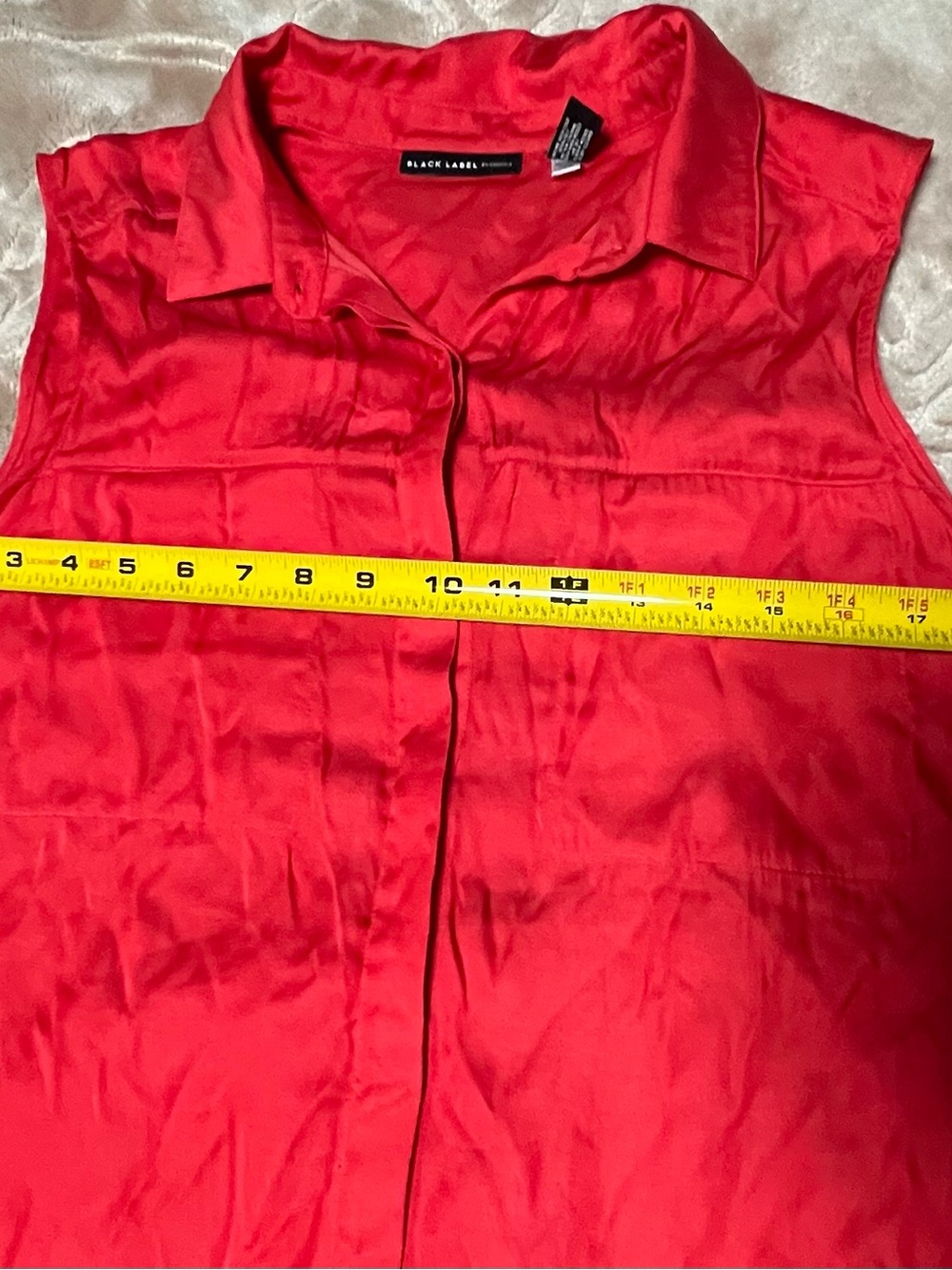 Sleeveless Red Button-Front Dress - Picture 2 of 5